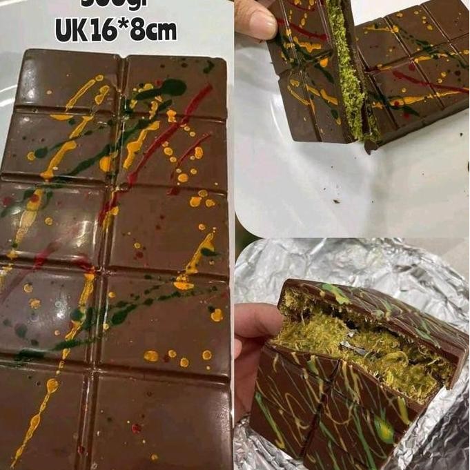 

Chocolate Dubai Original Crispy "Pistachio Kunafe" Berat 250 Gr Size 16X8 , Coklat Viral Lembut Meleleh Dimulut Food Cocoa Cemilan Makanan Cokelat