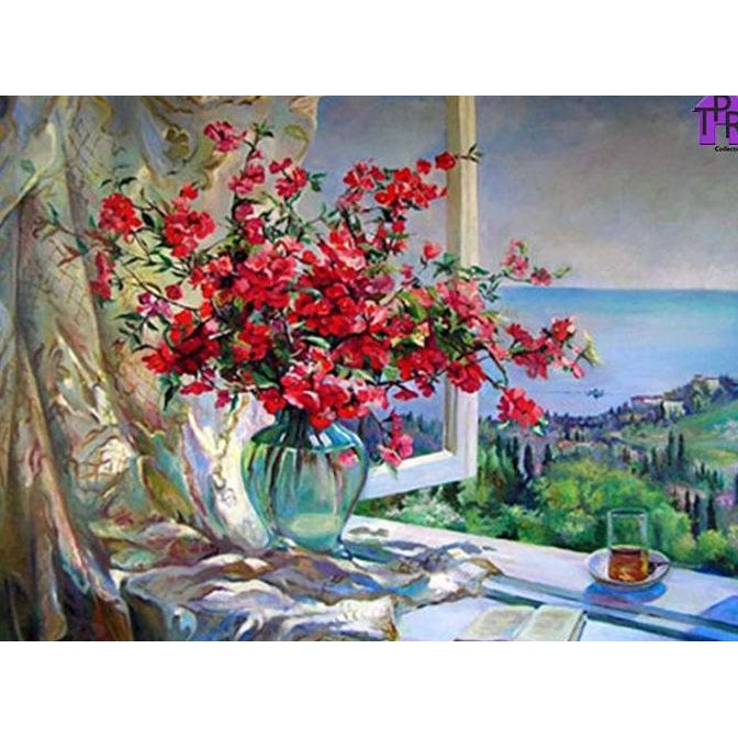 

Diy - Set Melukis / Paint By Number Kit - Flower 40X50Cm. Part-9