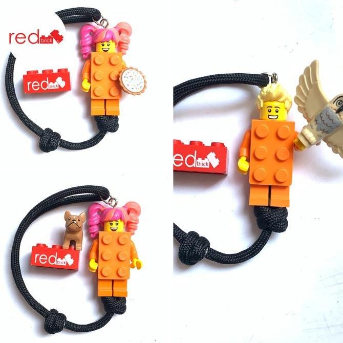 Gelang Lego Orange Brick Suit Guy Or Girl Adjustable Paracord Co