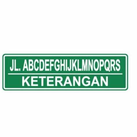 

Rambu Nama Jalan Papan Nama Jalan 50 x 20cm H85