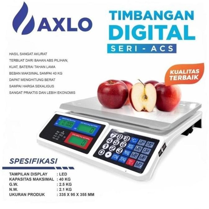 Timbangan Buah Digital 40 Kg Gsf Timbangan Baju Laundry Sayur Buah