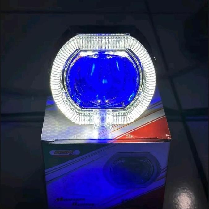 LAMPU DEPAN PROJIE BILED MINI 2.5 INCH PUTIH KUNING HI-LOW MOTOR MOBIL