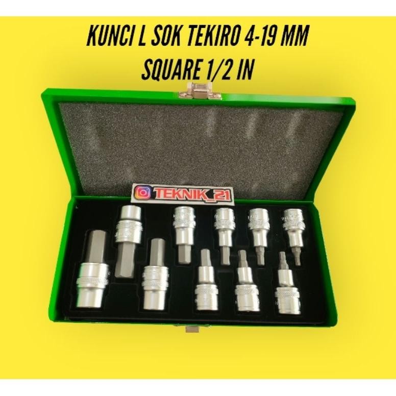 KUNCI L SOK TEKIRO SET 10 PCS SOK L TEKIRO