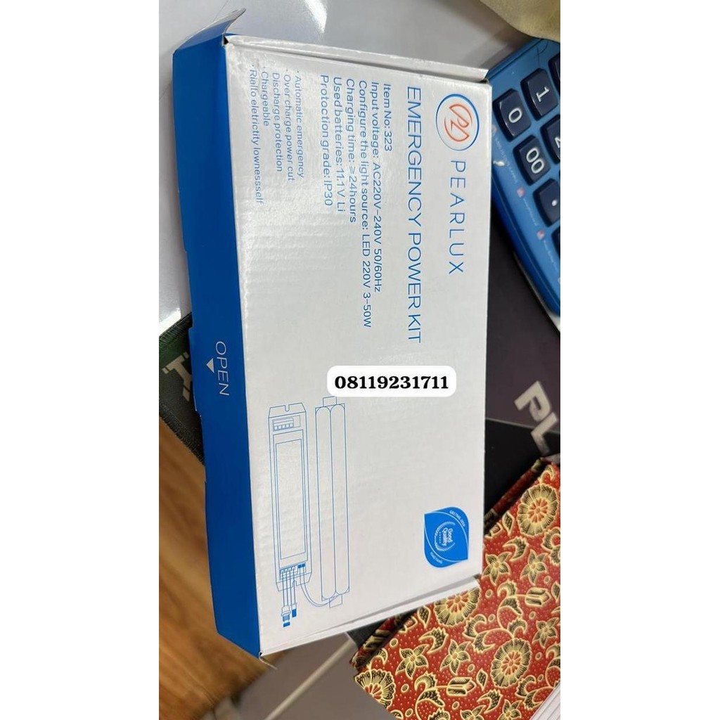PEARLUX Emergency Power Kit Battery PX323 Baterai Emergensi untuk LED