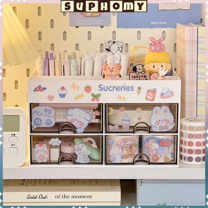 

Laci Mini Tempat Alat Tulis Kotak Pensil Meja Organizer Stationery