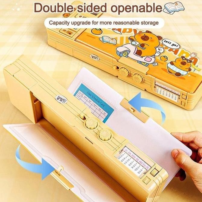 

Kotak Pensil Multifungsi Capybara Dengan Kunci Sandi Untuk Siswa Sekolah Dasar, Kapasitas Besar Untuk Anak Laki-Laki Dan Perempuan Stationery New Stok
