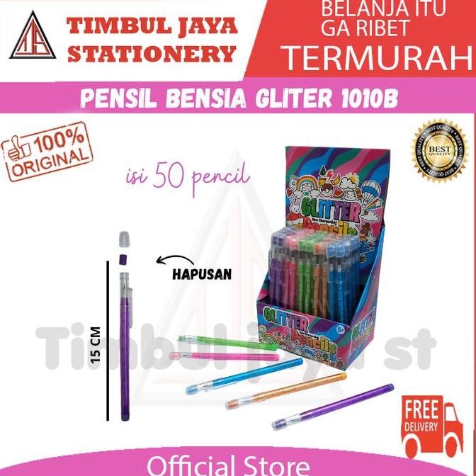 

Pensil Bensia Sambung Susun Satu Pack 1 Box Isi 50 Pcs Karakter Aesthetic Polos Gliter 1010 New Stok
