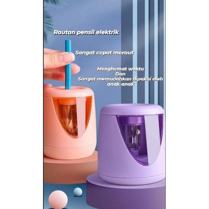 

[Felizkids] [Atk13] Serutan Pensil Putar / Serutan Pensil Otomatis / Rautan Pensil Otomatis Pakai Baterai 2Buah/ Rautan Pensil Elektrik New Stok