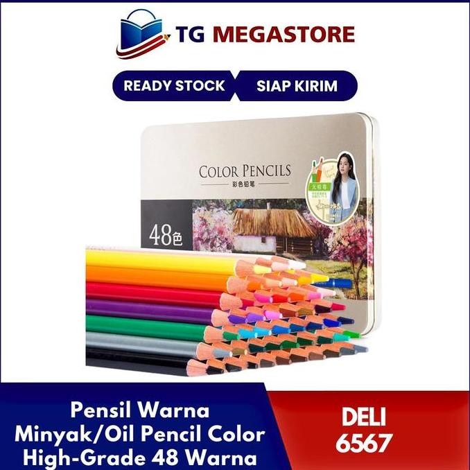 

Deli Oil Pencil 48 Warna 6567 - Pensil Warna Minyak High Grade Anak Dewasa