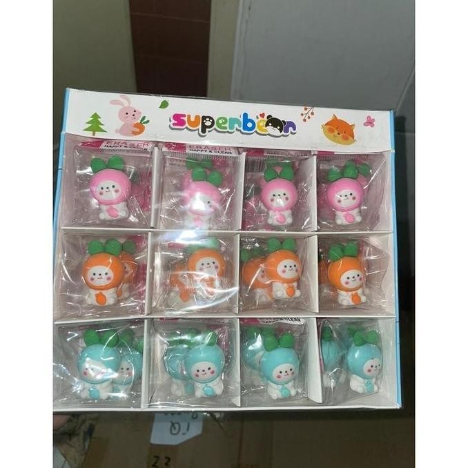 

(36Pcs - 1Box)Penghapus Pensil Karakter S*Nr*O P*K*Mon Space Rabbit Lucu Penghapus Lucu - Gg0357 New Stok