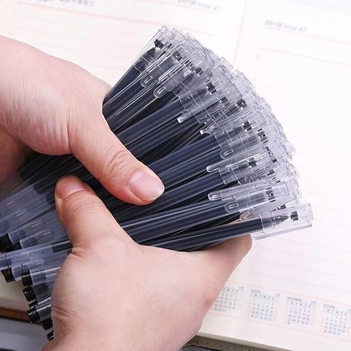 

Sb 25 50 Pcs 75 Pcs 100 Pcs Paket Usaha Pena Gel Polos Ink 0.5Mm Tanpa Kotak Standar Pulpen Alat Tulis Stationary Kantor Sekolah Pena Pen Tinta Cair 3 Warna New Stok