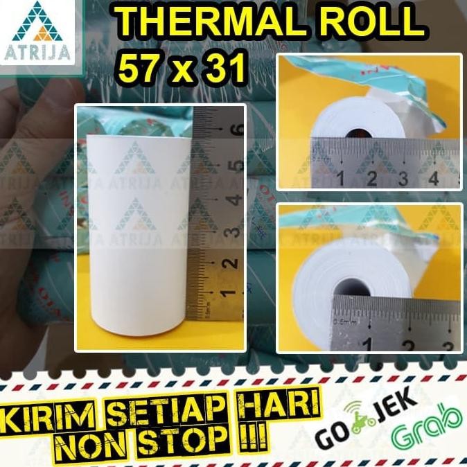 

1 BOX Thermal Paper Roll OTANI 57x31 57x30 58x30 Coreless. Kertas Thermal Kertas Struk Kasir