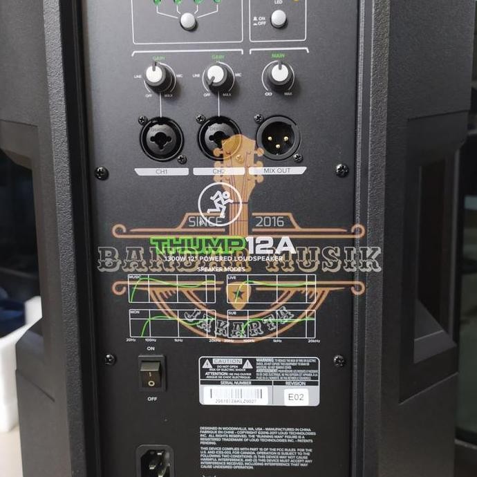 Speaker Aktif Mackie Thump 12A 12 Inch Original Powered Speaker