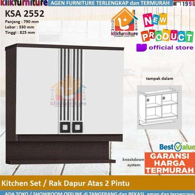 Ksa 2552 Graver Kitchen Set Pintu 2 Atas Rak Infinity
