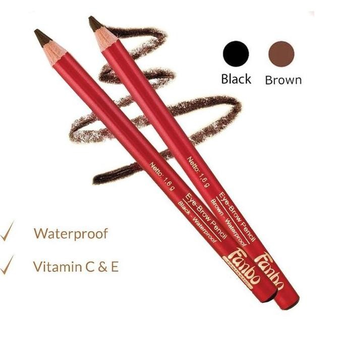 

Fanbo Eyebrow Pencil Waterproof 2g Pensil Alis Fanbo