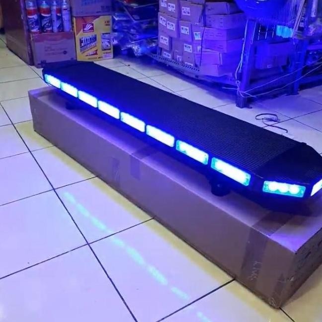 Lampu Polisi Patwal Strobo LED 120cm Slim - Lht Bar Polisi Led Biru