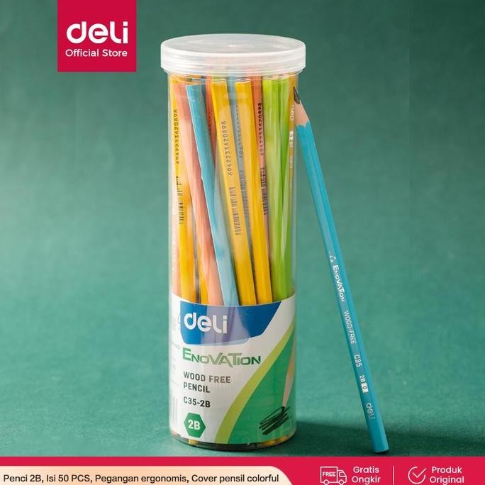 

Deli Pensil Sketsa 2B EC35 / Graphite Pencil 50 PCS Frame Sketch