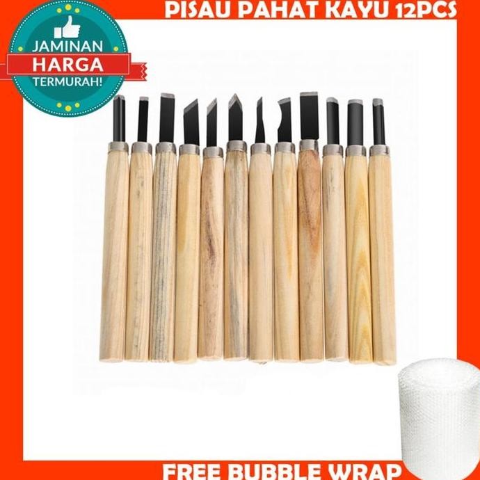 

Pisau Ukir Pahat Kayu 12 Pcs Set Wood Carving Art Knife