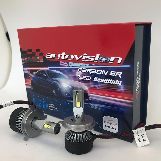 LED H4 Carbon SR Autovision 50 Watt 5700k (Garansi 1 Tahun)