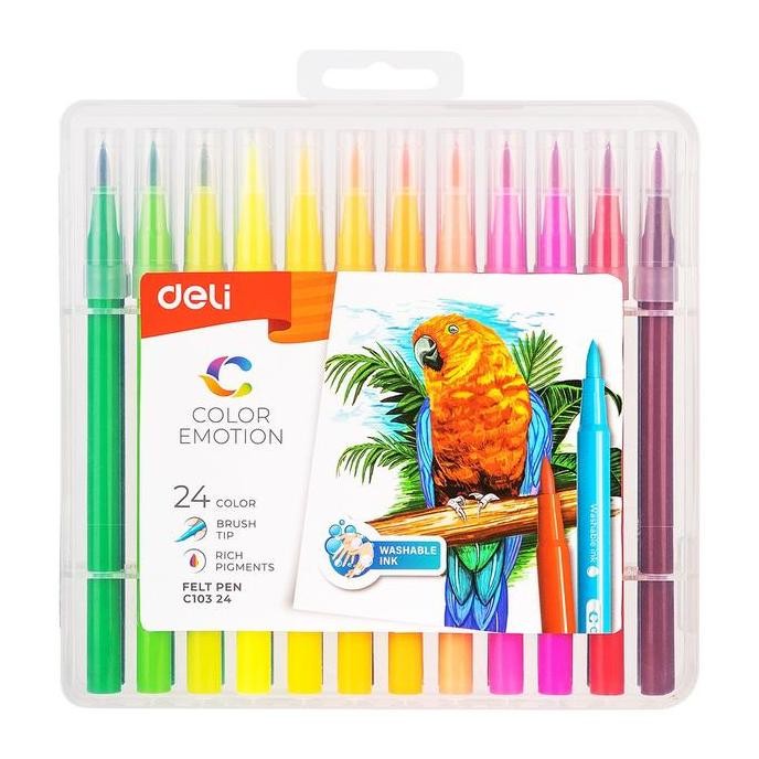 

Deli Spidol 12/24 Warna 8.0Mm Dengan Ujung Tip Yang Lembut Tidak Berbau Ec10304 Ec10324 Lukisan Stationery New Stok
