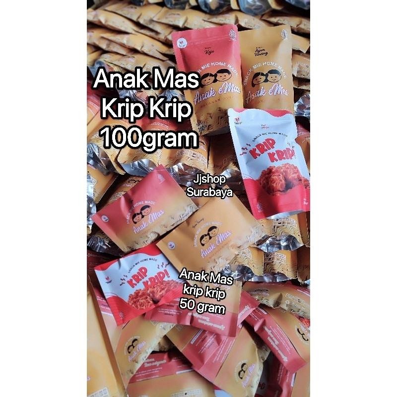 

Rkm Mie Mas Anak Mas Anak Emas Krip-Krip Mie Mas 100Gr Jajanan Mie Jadul Tempo Dulu Ed Nov 2025