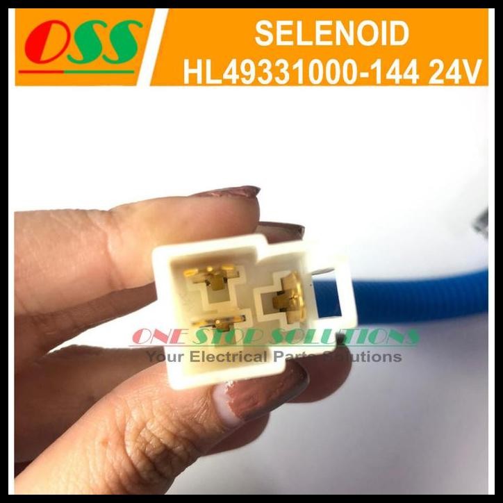 DISKON SELENOID SOLENOID HL49331000-144 24V UNIV UNTUK GENSET ALAT BERAT 