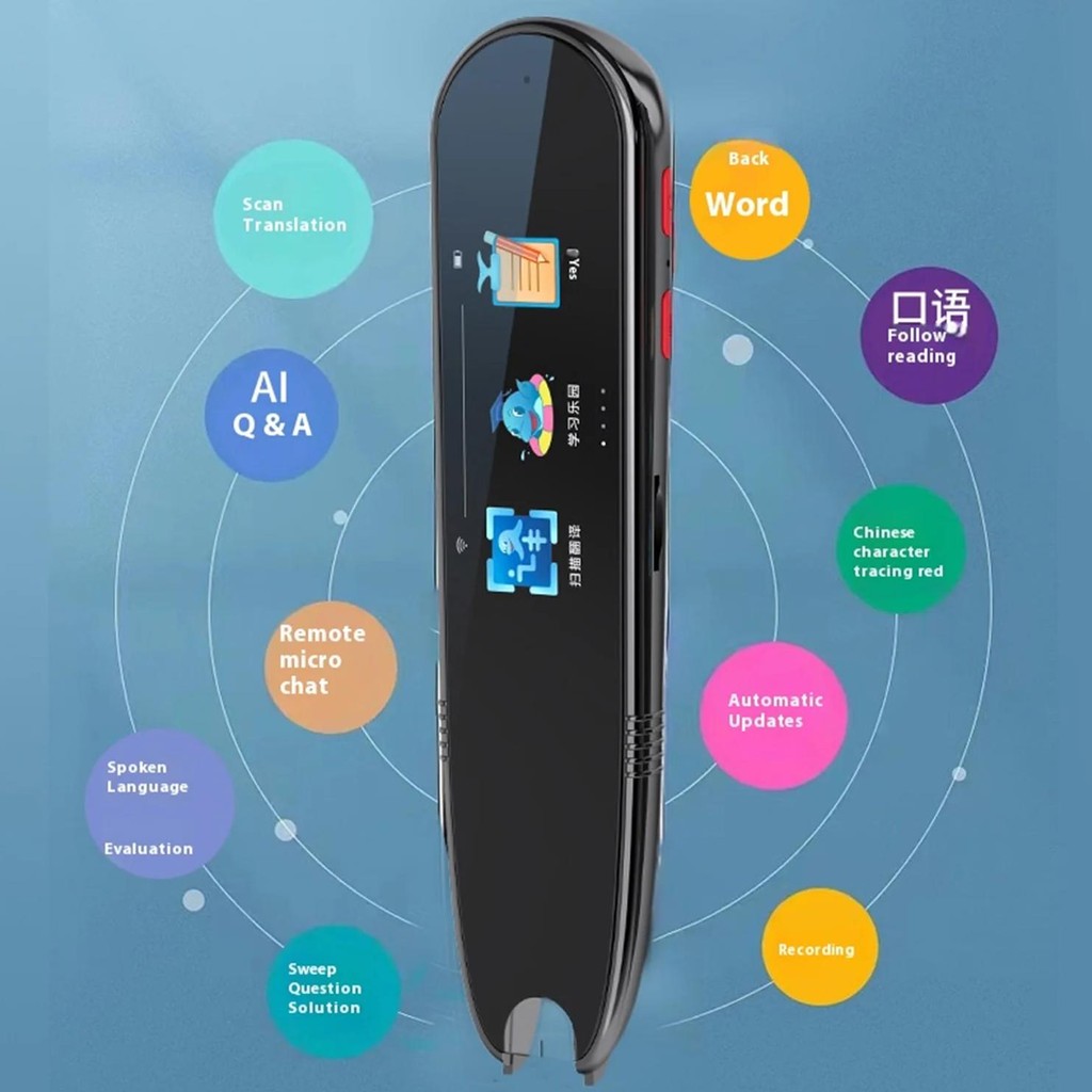 AI SmartScan Multilingual Learning Pen: English Translator, Scan Dictionary & Offline Tool for Kids 