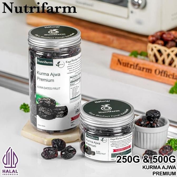 

RKM NUTRIFARM KURMA AJWA 250GRAM DAN 500GRAM