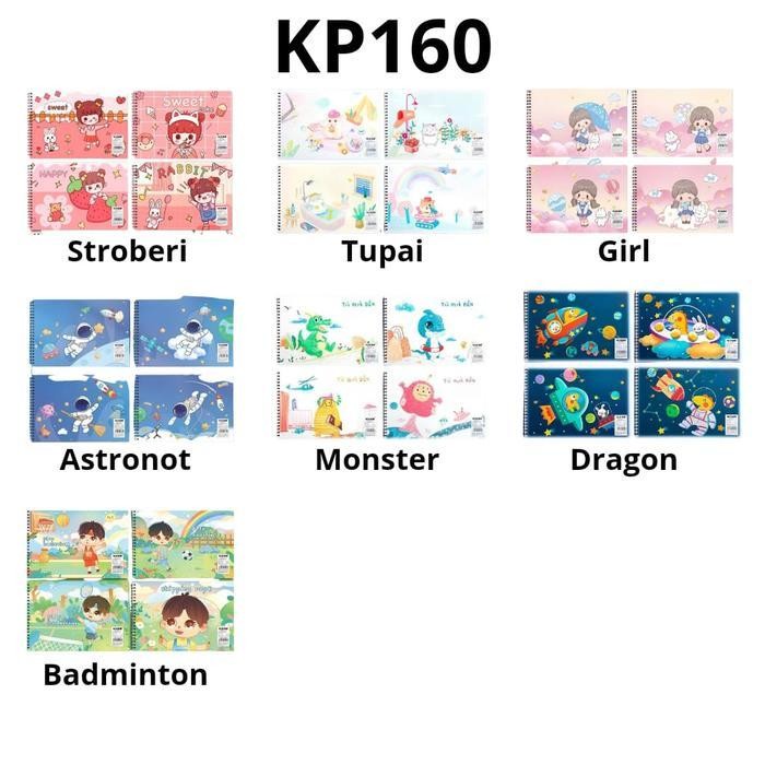 

EMS KP160 - SKETCHBOOK A4 BUKU GAMBAR BUKU WARNA ANAK ASTRONOT JILID SPIRAL KERTAS TEBAL 30 LEMBAR