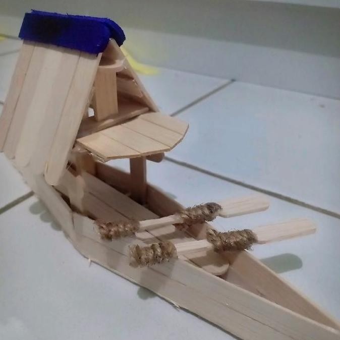 

Miniatur Perahu Dari Stik Es Krim Untuk Tugas Sekolah