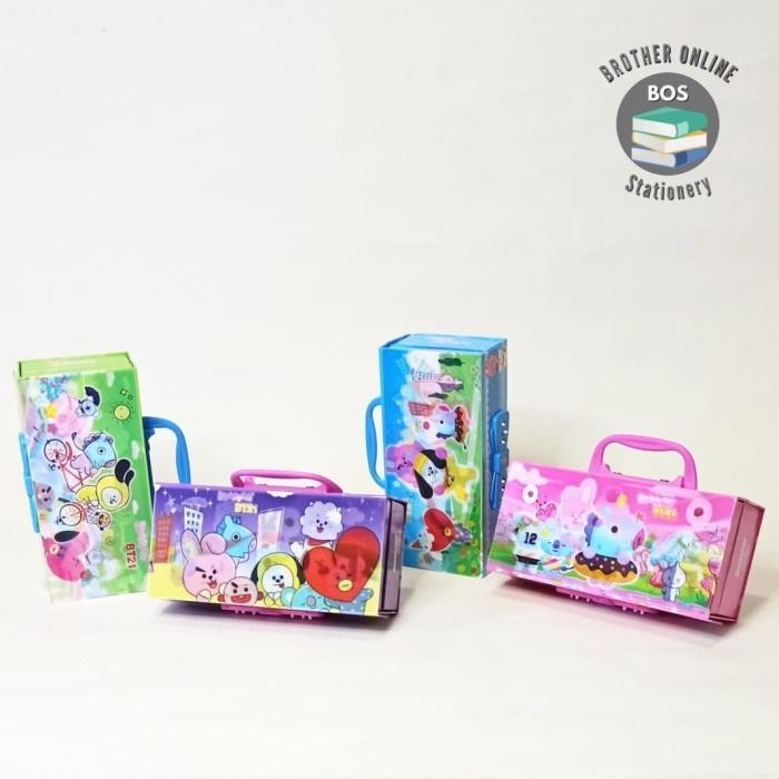 

EMS BOS Kotak Pensil Karton 3D+Kunci Pin Tempat Pensil / Pencil Case Locker Stationery