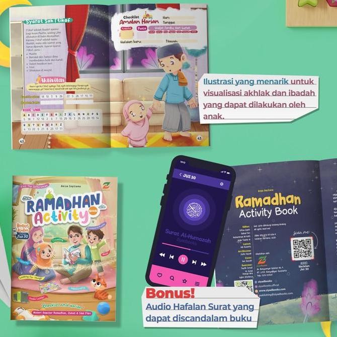 

Buku Agenda Ramadhan Anak - Ramadhan Activity Book 2024 New Stok