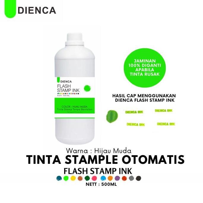 

Tinta Stempel Flash Dienca Official 1 Liter Warna Hijau Muda New Stok