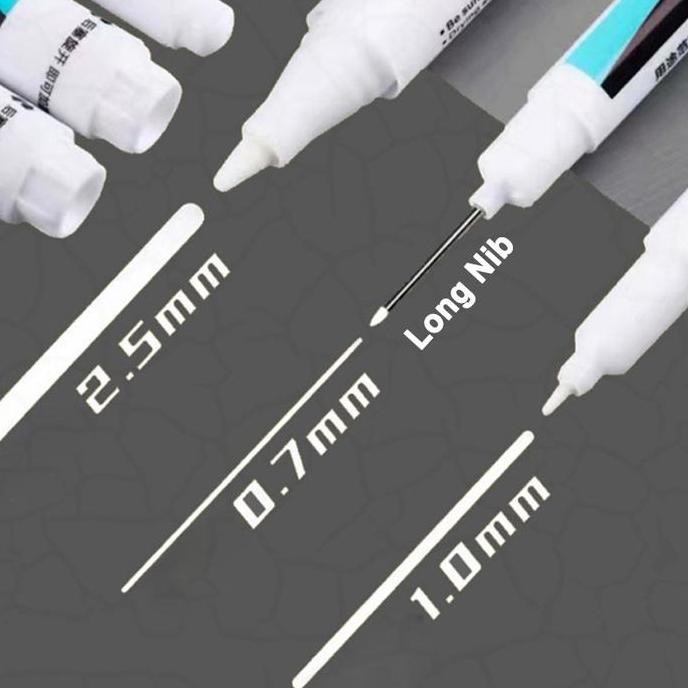 

Spidol Waterproof Permanent Marker Tinta Minyak Oily Marker Quick Dry 1Mm Isi 10 New Stok
