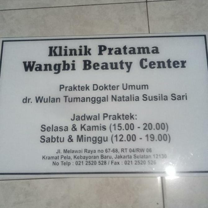 

Papan Nama Dokter - Apotek - Klinik - Akrilik Acrylic Sticker Stationery New Stok