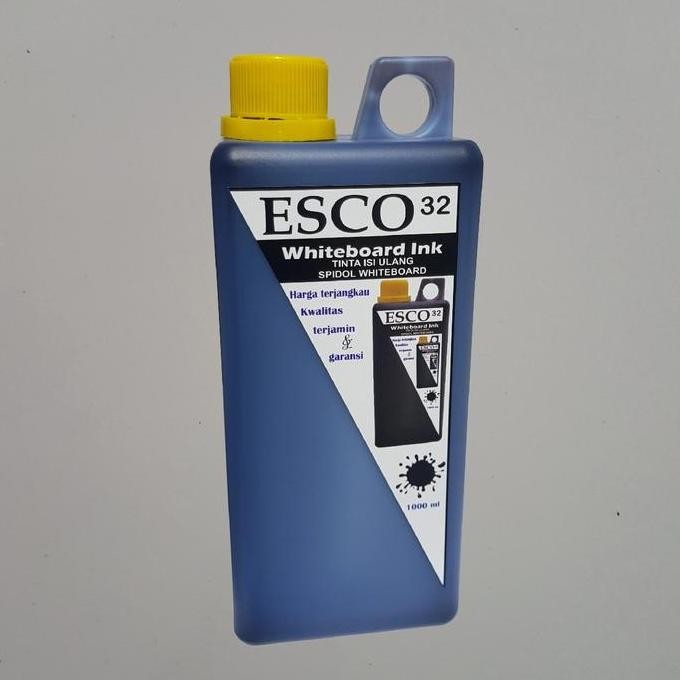 

Tinta Isi Ulang Spidol Papan Tulis Whiteboard Esco 32 Hitam 1000 Ml New Stok