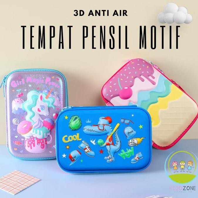 

Tempat Kotak Tepak Pensil Karakter Anak Laki Laki Perempuan 3D Pc0007 New Stok