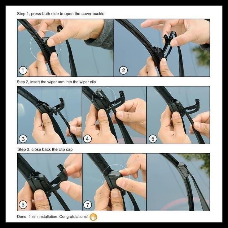 TERBARU WIPER TANPA BESI LEXUS RX300 HARRIER 2002 2003 