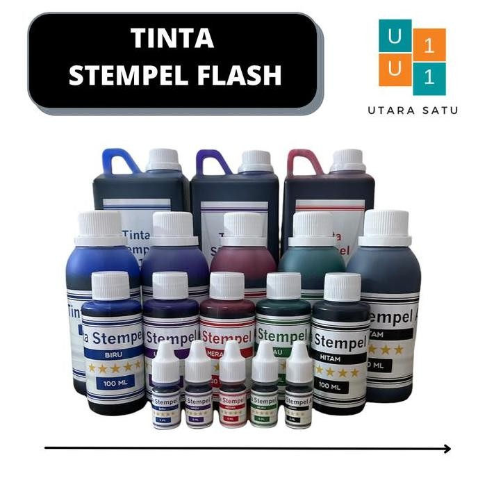 

Tinta Stempel Flash Warna Biru Muda 1 Liter New Stok