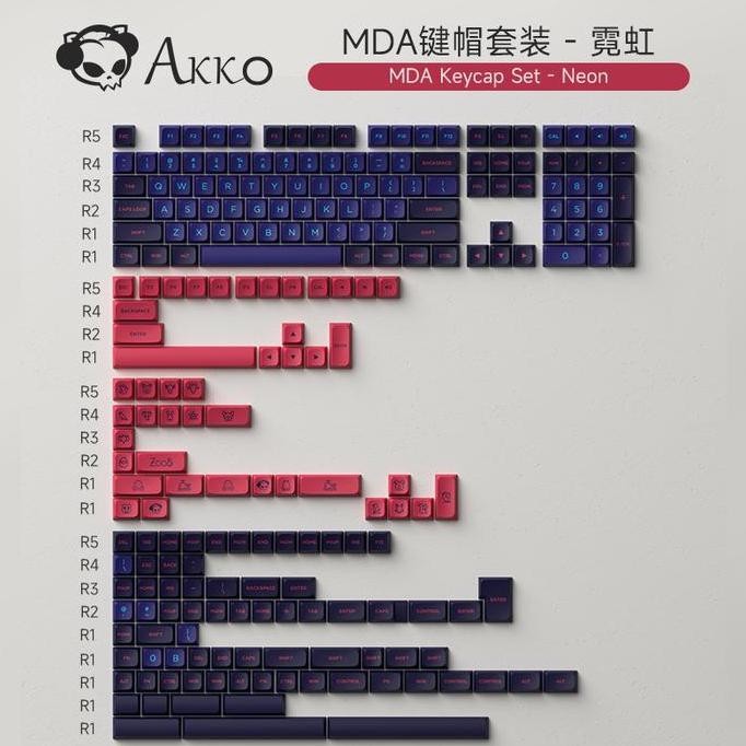 TERBARU - Akko Keycaps MDA Profile series