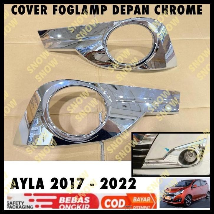 TERMURAH FOGLAMP AYLA 2017 2021 FOG LAMP PLATINUM COVER CHROME