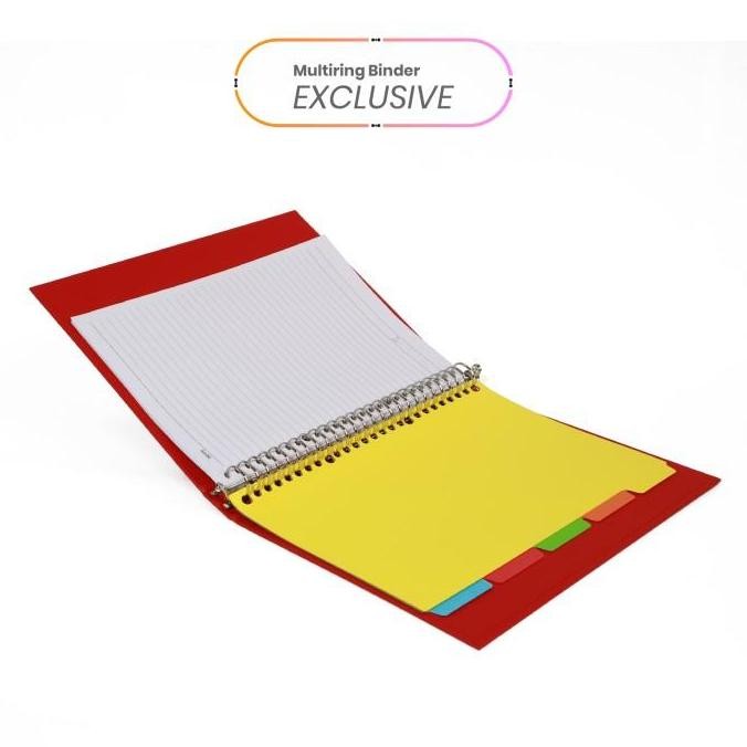 

Bantex Exclusive Multiring Binder B5/Binder Hardcover/Binder Karton 26 Ring - 1327 New Stok