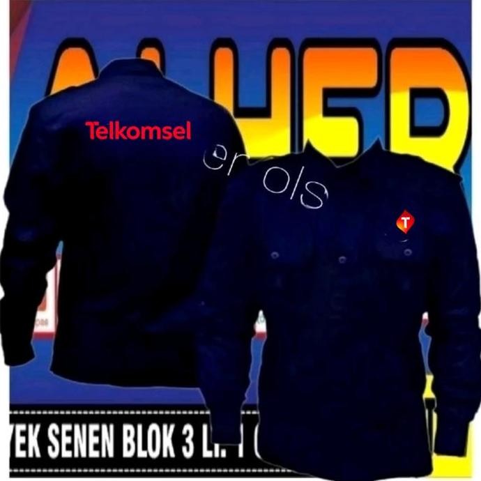 KEMEJA TELKOMSEL BAJU TELKOMSEL SERAGAM TELKOMSEL PDH TELKOMSEL