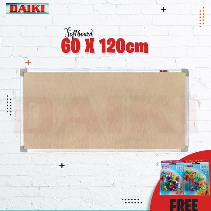 

Softboard / Cork Board Classic Daiki Gantung Uk 60X120 Cm New Stok