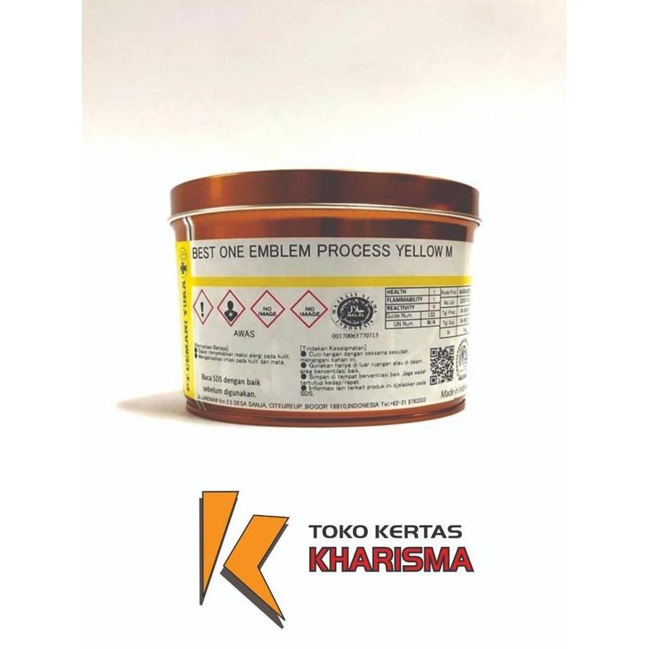 Tinta Cetak , Cemani Toka , Best One Emblem Process Yellow M New Stok