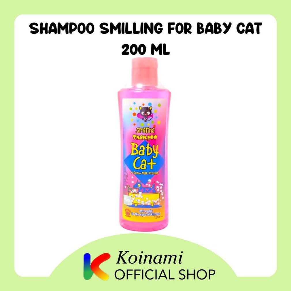 SMILLING FOR BABY CAT 200ml PINK / kitten shampo / anak kucing / RAID ALL DiM