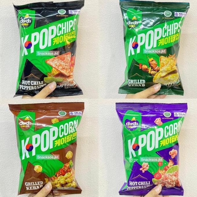 

DARDA KOREAN POPCORN POPCHIPS GRILLED KEBAB / HOT CHILI PEPPER & LIME - KOREAN CHIPS POPCORN