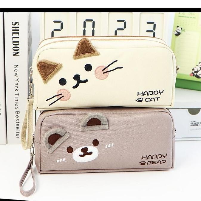 

Tempat Pensil Karakter Kucing Pencil Case Box Pensil Viral Korea Organizer Box Pencil Multifungsi New Stok