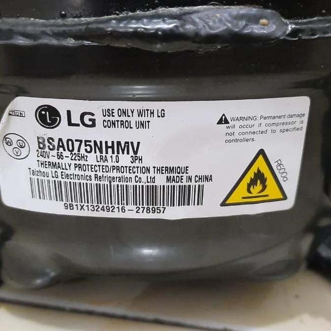 TERMURAH - kompresor kulkas inverter LG BSA075NHMV original