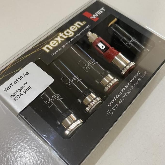 NEW Jack RCA WBT nextgen Silver 0110 Ag , wbt-0110ag RCA plug / konektor